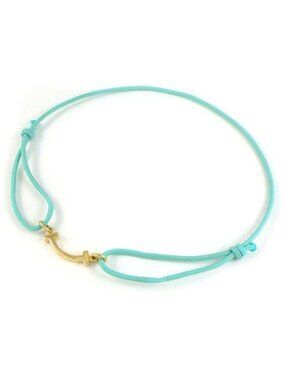 Tiffany & Co Bracelet T Smile Mini Micro Charity 18k Yellow Gold Blue Code